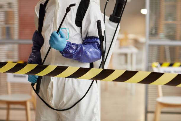 Professional Biohazard Cleanup technician working in Juliustown, NJ